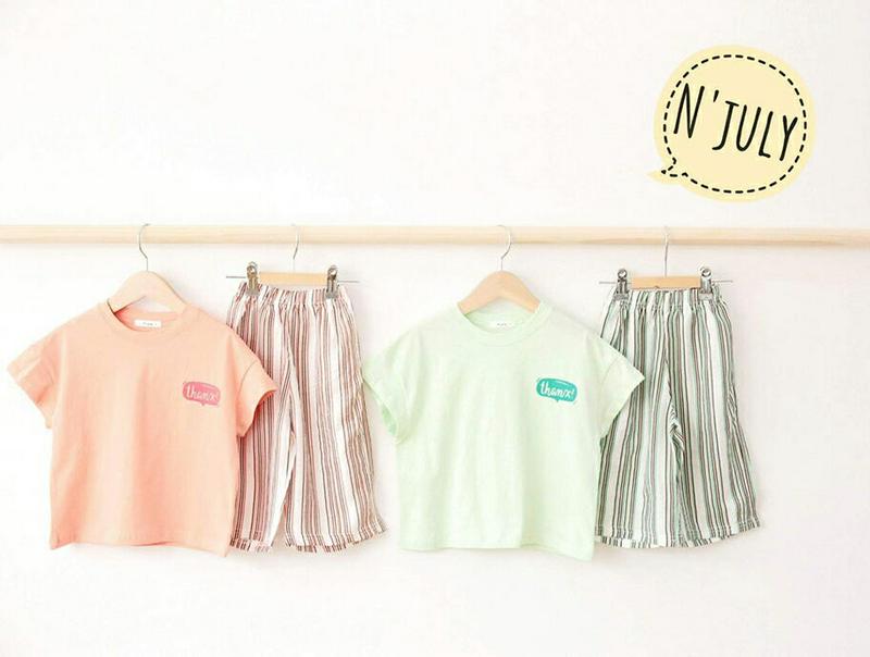 【キッズ全商品10%OFF】配色ストレートワイドパンツ u03220・キッズ 【3~8才】【pt】【韓国 ファッション ボトムス