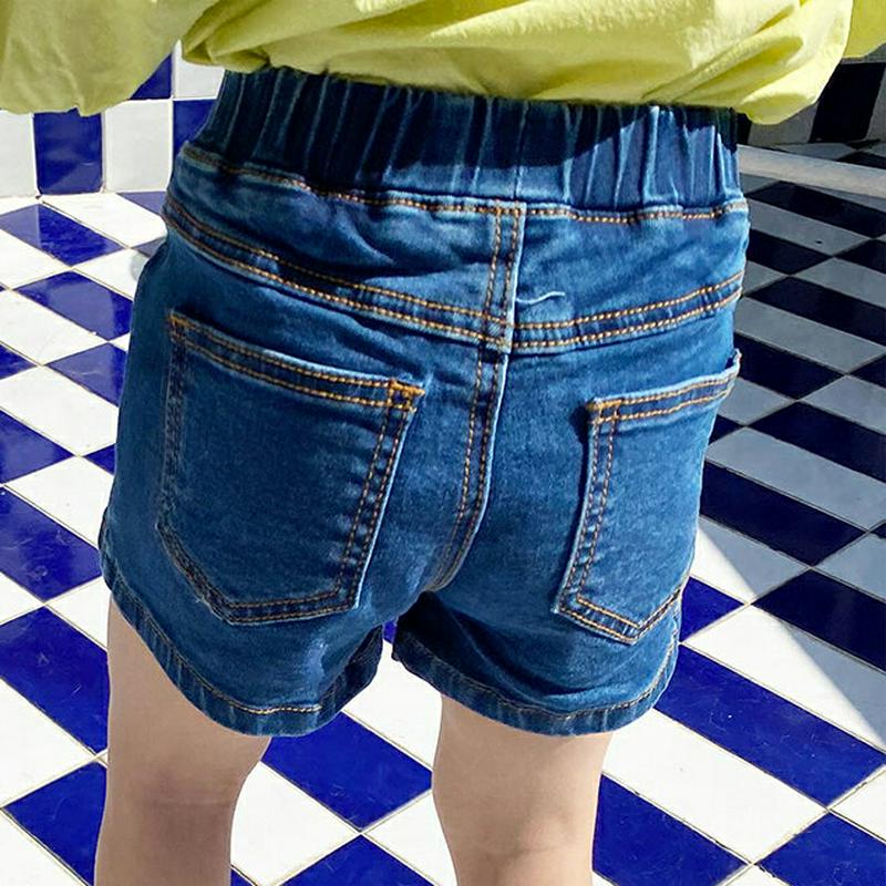 【キッズ全商品10%OFF】ボタンデニムスカートパンツ u03219・キッズ 【3~8才】【pt】【韓国 ファッション ボトムス