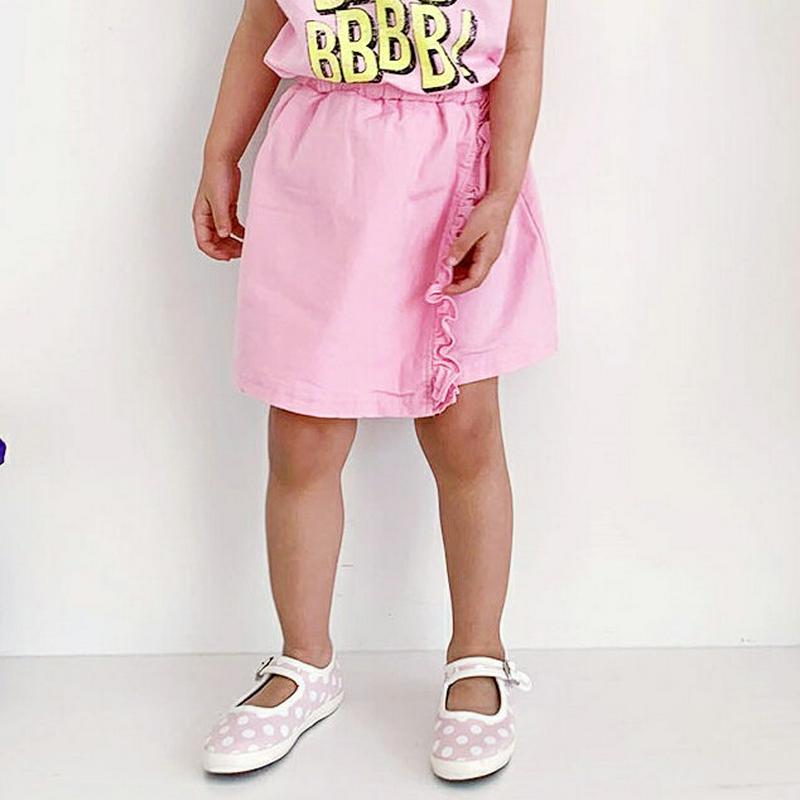 【キッズ全商品10%OFF】フリルラインスカートパンツ u03212・キッズ 【3~8才】【pt】【韓国 ファッション ボトムス