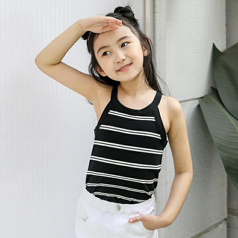 【キッズ全商品10%OFF】ダブルボーダーキャミソール p003420・キッズ 【3~8才】【tops】【韓国 ファッション ト