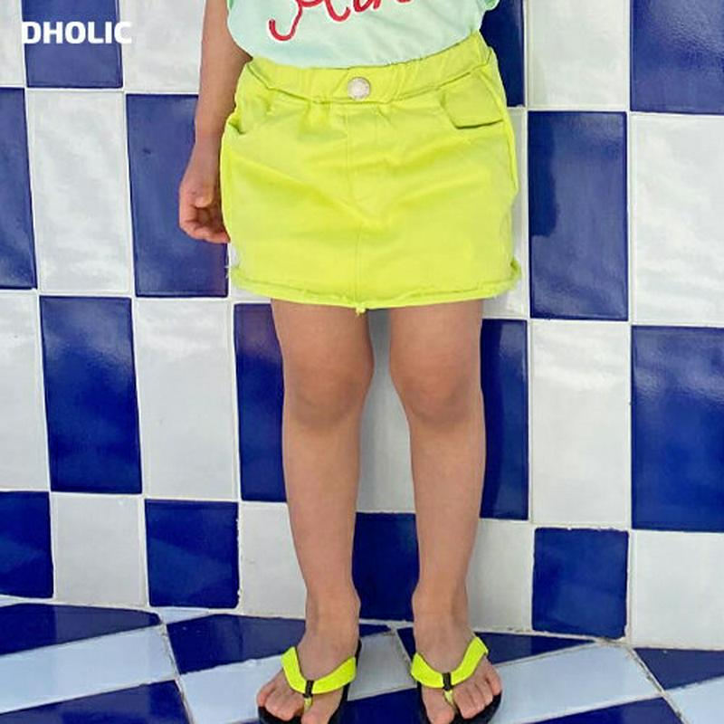 【キッズ全商品10%OFF】カットヘムスカートパンツ u03217・キッズ 【3~8才】【pt】【韓国 ファッション ボトムス 