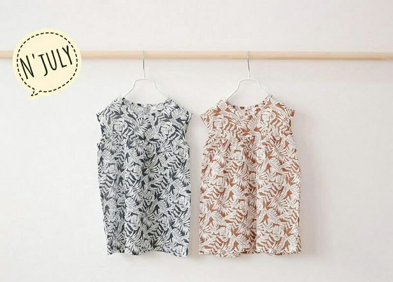 【キッズ全商品10%OFF】パームツリーノースリワンピース u03221・キッズ 【3~8才】【ops】【韓国 ファッション ワ