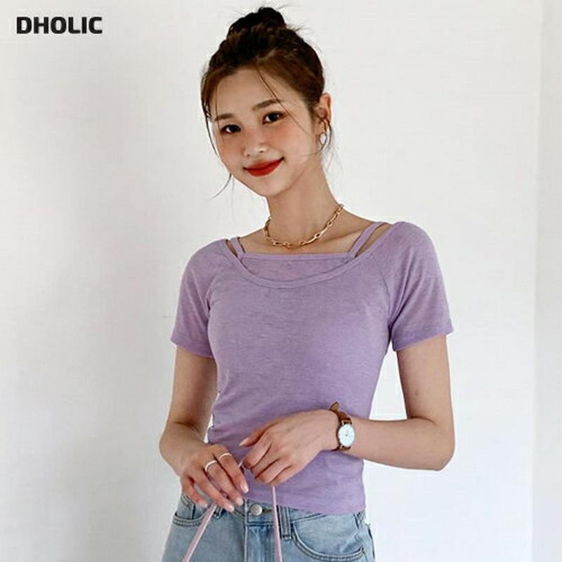 【新作10%OFF】スリーブレス&TシャツSET・全4色・t55899 レディース【tops】【セット set トップス Tシャ