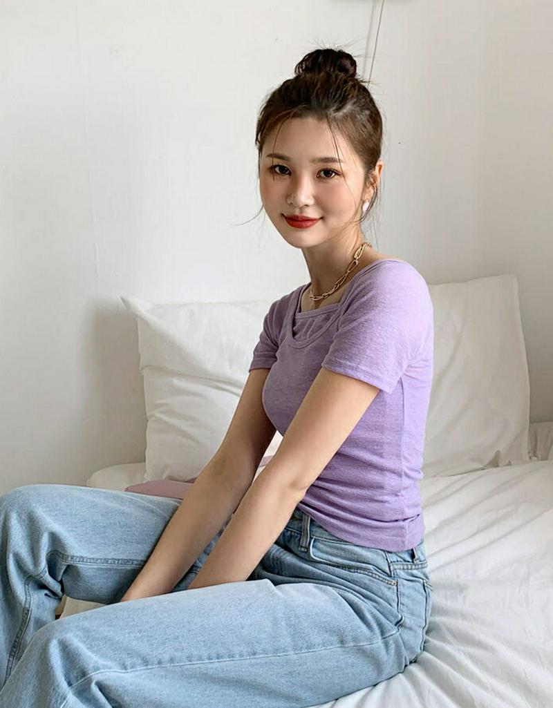 【新作10%OFF】スリーブレス&TシャツSET・全4色・t55899 レディース【tops】【セット set トップス Tシャ