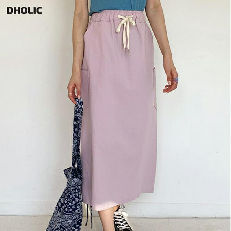 【新作10%OFF】サイドポケットスカート・全3色・t55916 レディース【sk】【スカート ロングスカート ロング 単色 無