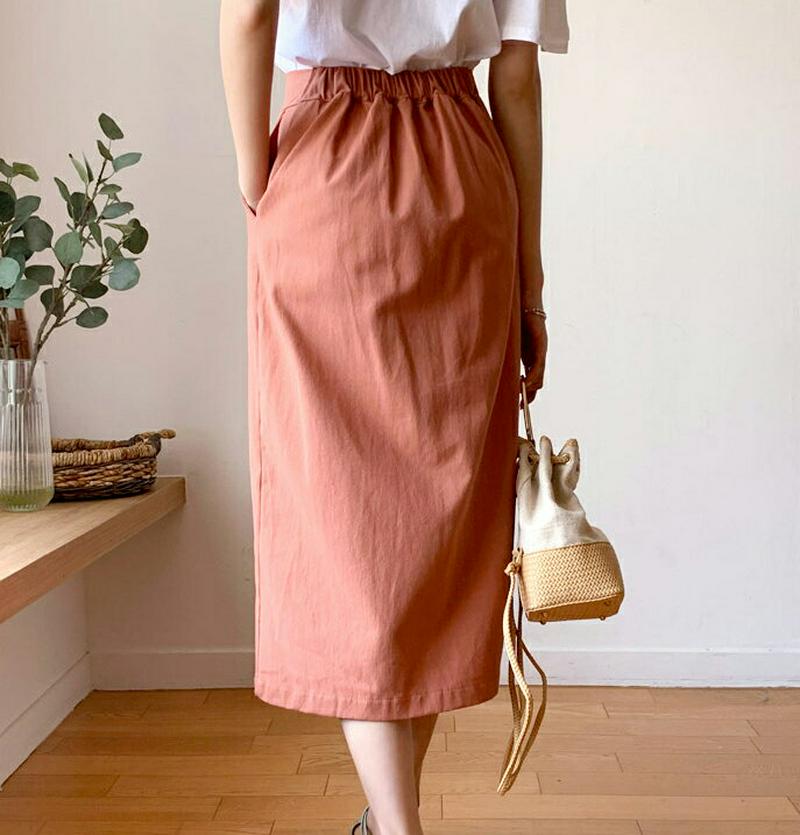 【新作10%OFF】ボタンHラインスカート・全4色・t55915 レディース【sk】【スカート ミディ丈 ミディスカート　Hライ