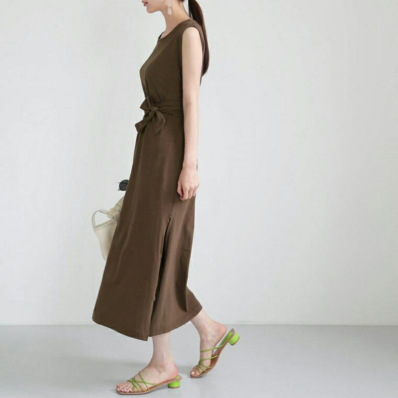 【新作10%OFF】ウエストタイロングワンピース・全3色・t62801 レディース【ops】【ワンピース ロング ロングワンピー