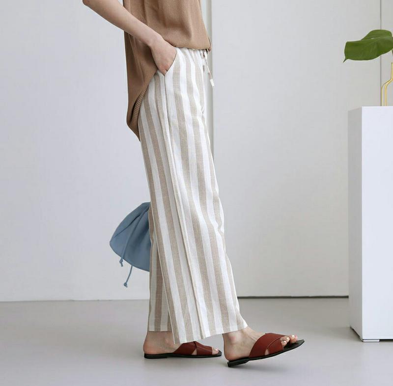 ストライプワイドパンツ・全3色・t62766 レディース【pt】【パンツ ロングパンツ ワイドパンツ ワイド ズボン ボトムス 