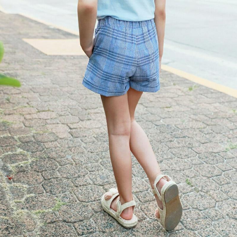 チェック柄ショートパンツ p003320 キッズ 【3~8才】【pt】【韓国 ファッション ボトムス パンツ ショート ハーフ 