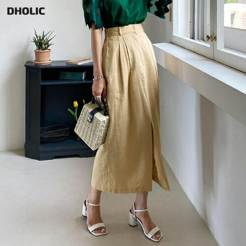 リネンブレンドHラインスカート・全3色・t56337 レディース【sk】【スカート ロング ロングスカート Hライン リネン 単