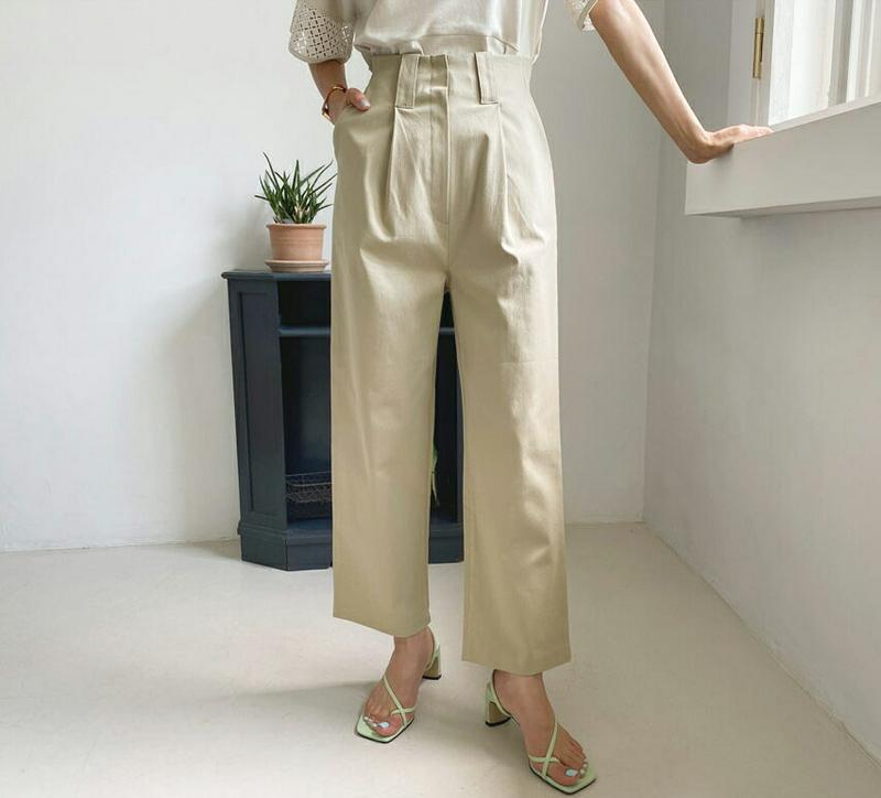 バックゴムタックパンツ・全4色・t56327 レディース【pt】【パンツ ロングパンツ ズボン ボトムス タックパンツ タック　