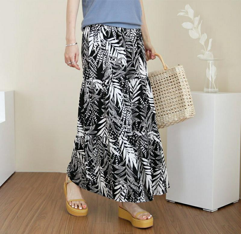 ≪人気商品再入荷≫パームツリーパターンフレアパンツ・全2色・b62822 レディース【pt】【韓国 ファッション パンツ ロングパンツ ズボン ボトムス ワイドパンツ スカンツ 総柄 パームツリー エスニック ウエストゴム カジュアル ラフ 楽ちん 春 夏】【ハイホリHIHOLLI】
