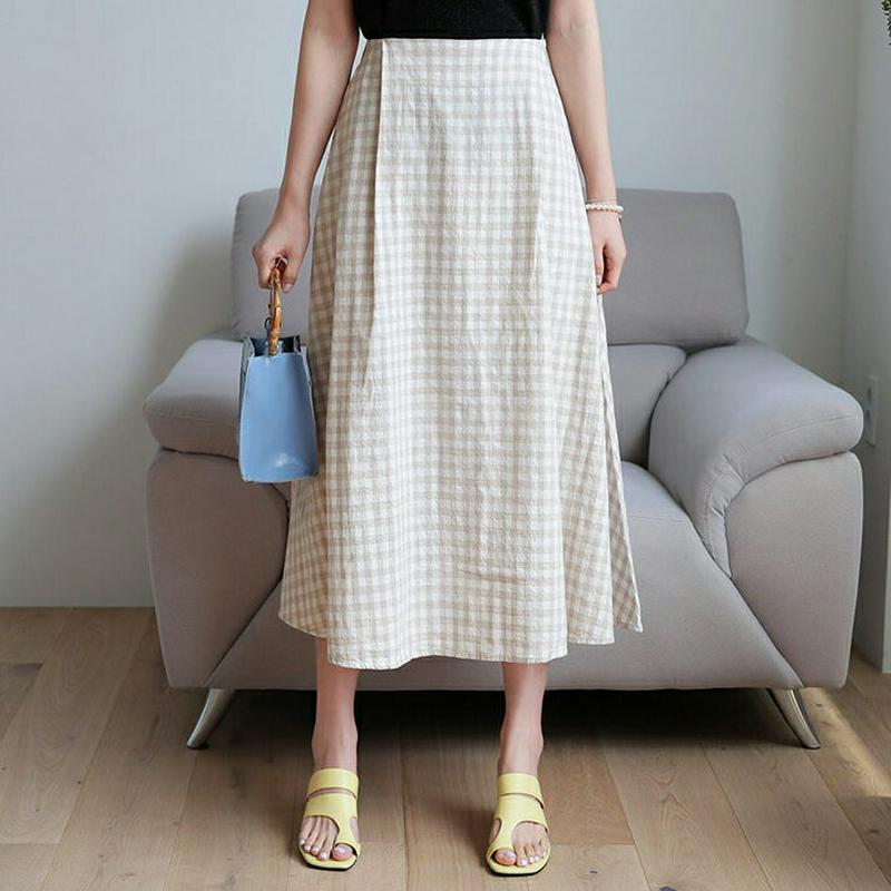 【新作10%OFF】チェックパターンフレアスカート・全3色・b62812 レディース【sk】【スカート ロング ロングスカート 