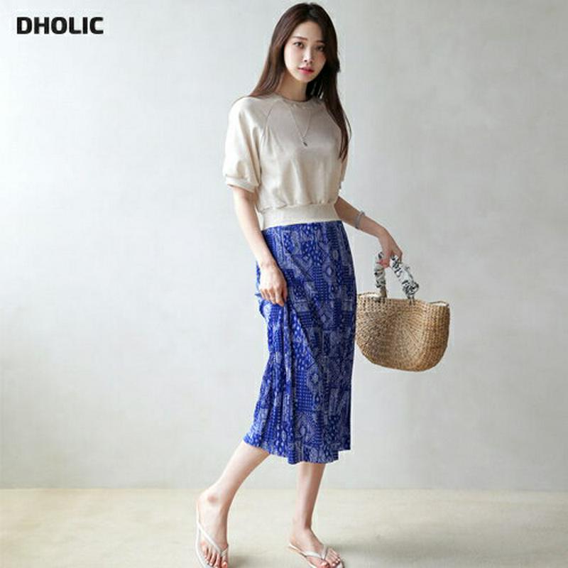 【新作10%OFF】ペイズリーコントラストワンピース・全3色・b62802 レディース【ops】【ワンピース ミディ丈 ミディワ