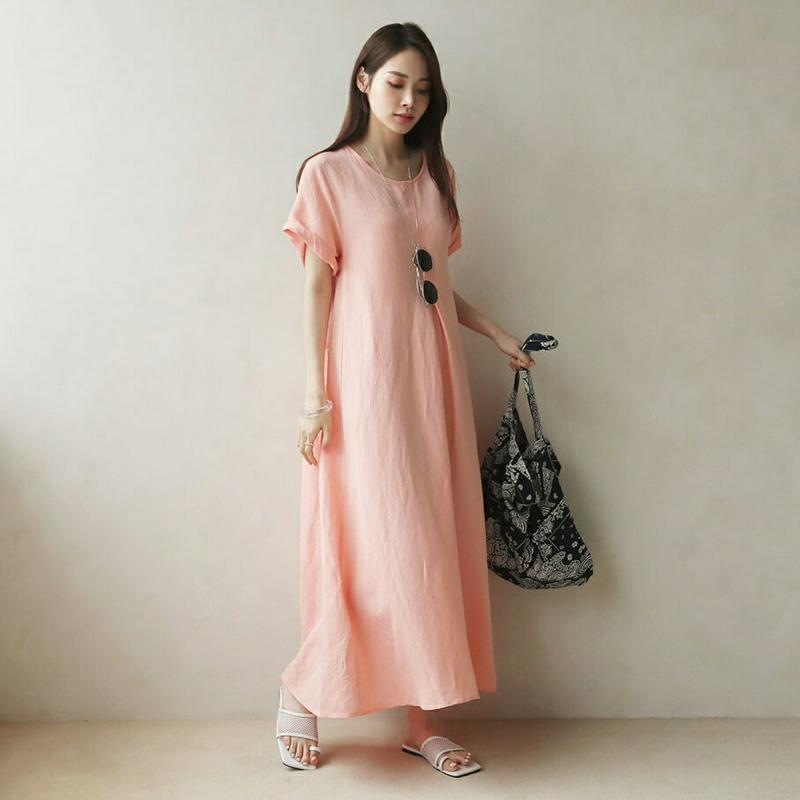 【新作10%OFF】タックフレアロングワンピース・全4色・b62803 レディース【ops】【ワンピース ロング ロングワンピー