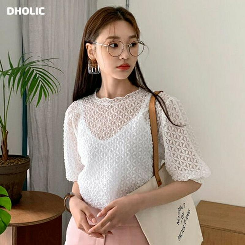 【新作10%OFF】フローラルシアーTシャツ・全2色・t59982 レディース【tops】【トップス Tシャツ 半袖 ハーフスリ