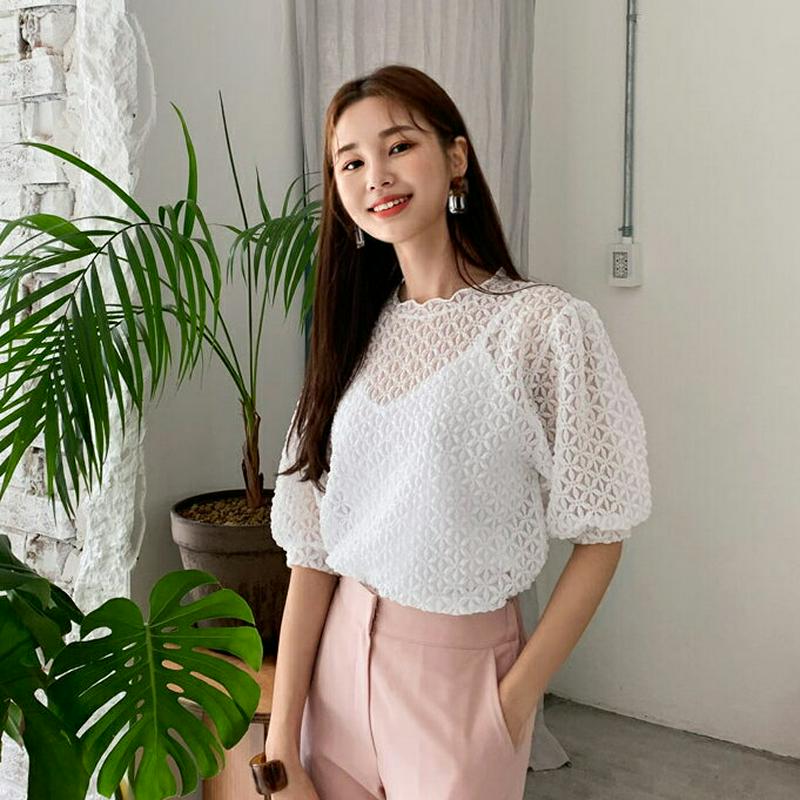 【新作10%OFF】フローラルシアーTシャツ・全2色・t59982 レディース【tops】【トップス Tシャツ 半袖 ハーフスリ