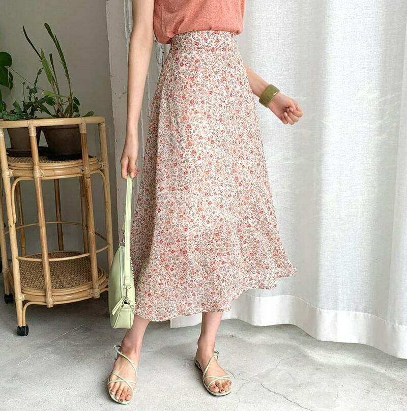 【新作10%OFF】3TYPEフレア花柄スカート・全3色・t60001 レディース【sk】【スカート ミディ丈 ミディスカート 