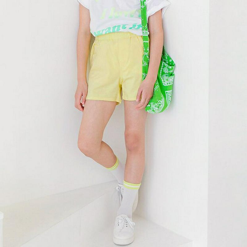 【キッズ全商品10%OFF】ショートカラーパンツ・p002542 キッズ【3~8才】【pt】【ショートパンツ 短パン パンツ ズ