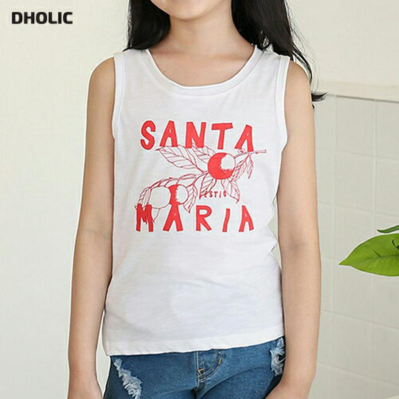 【キッズ全商品10%OFF】ロゴタンクトップ p003335・キッズ 【3~8才】【tops】【韓国 ファッション トップス T