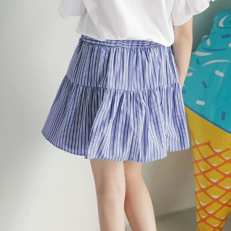 【キッズ全商品10%OFF】ダブルストライプフレアスカートパンツ p003340・キッズ 【3~8才】【pt】【ボトムス スカー