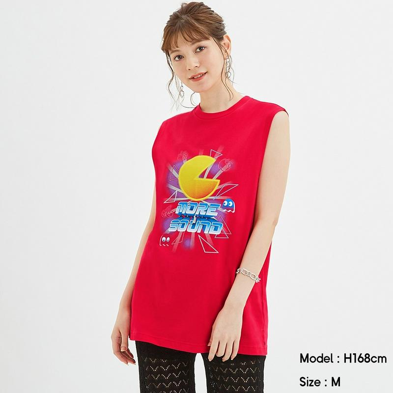 チュニックT(ノースリーブ)PAC-MAN Y+E