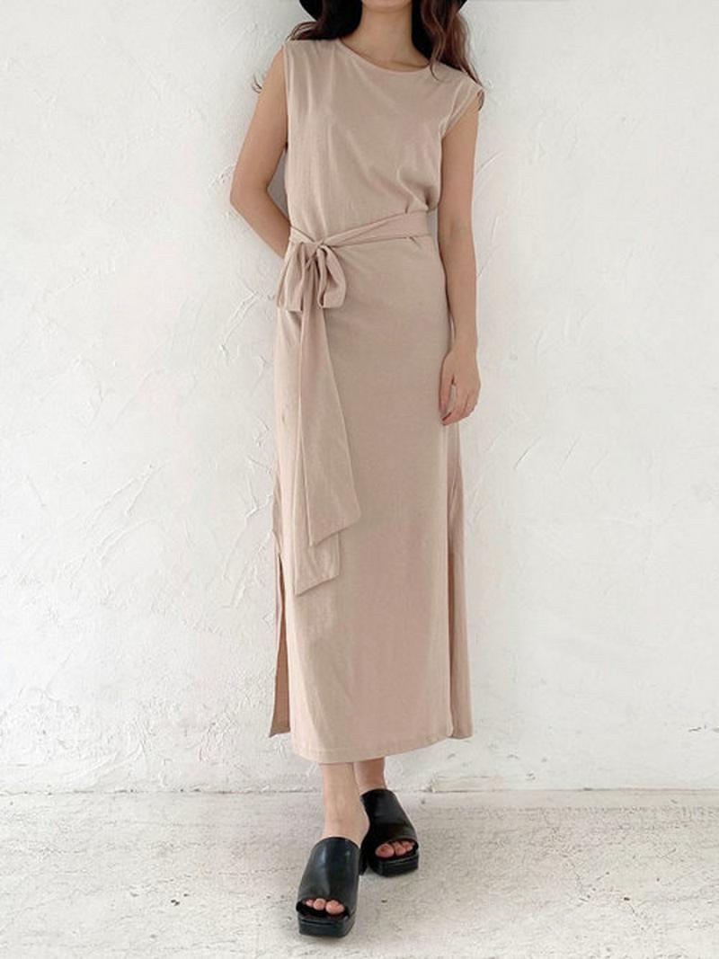 Waist shape long ワンピース