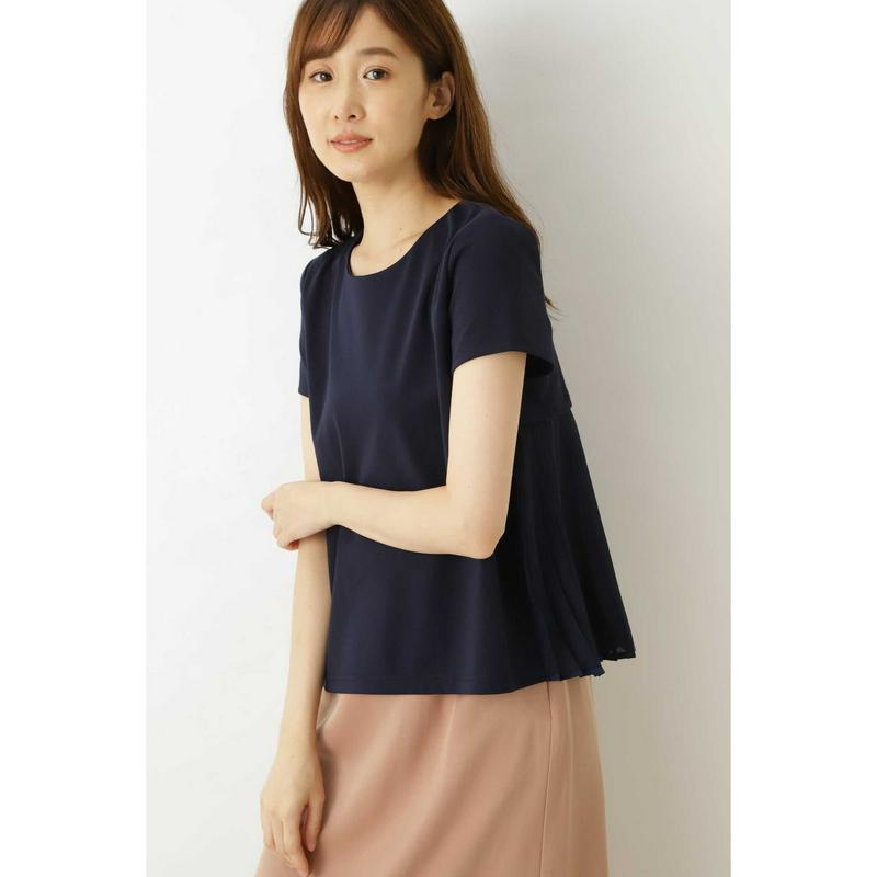 バックプリーツカットソー（NATURAL BEAUTY BASIC／ナチュラルビューティー ベーシック）