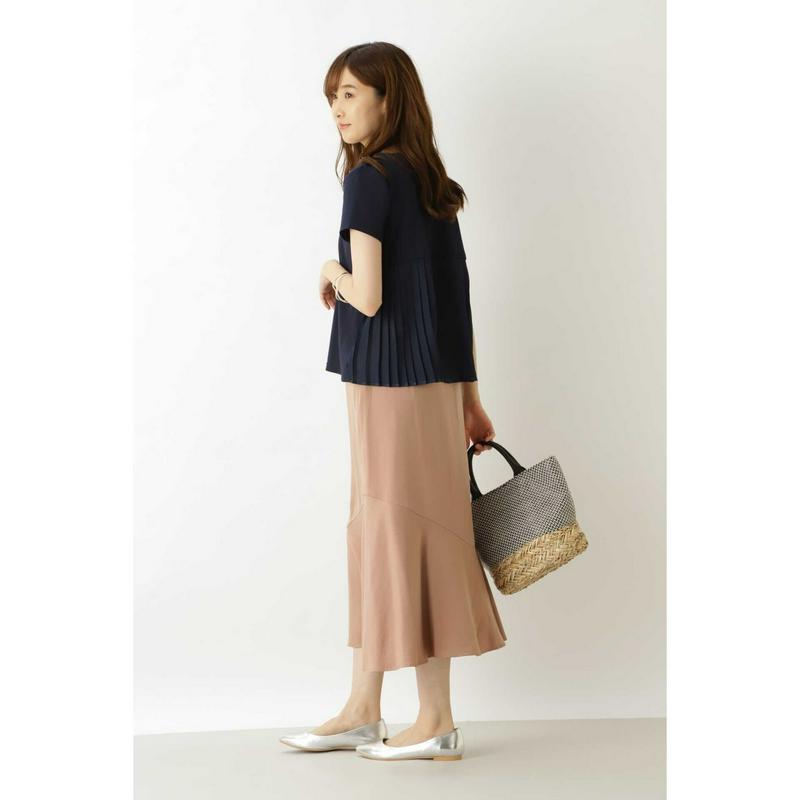 バックプリーツカットソー（NATURAL BEAUTY BASIC／ナチュラルビューティー ベーシック）