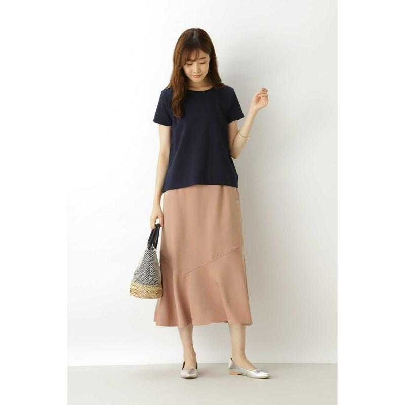 バックプリーツカットソー（NATURAL BEAUTY BASIC／ナチュラルビューティー ベーシック）