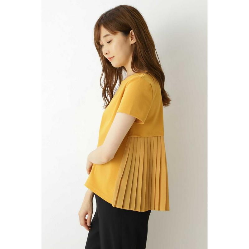 バックプリーツカットソー（NATURAL BEAUTY BASIC／ナチュラルビューティー ベーシック）