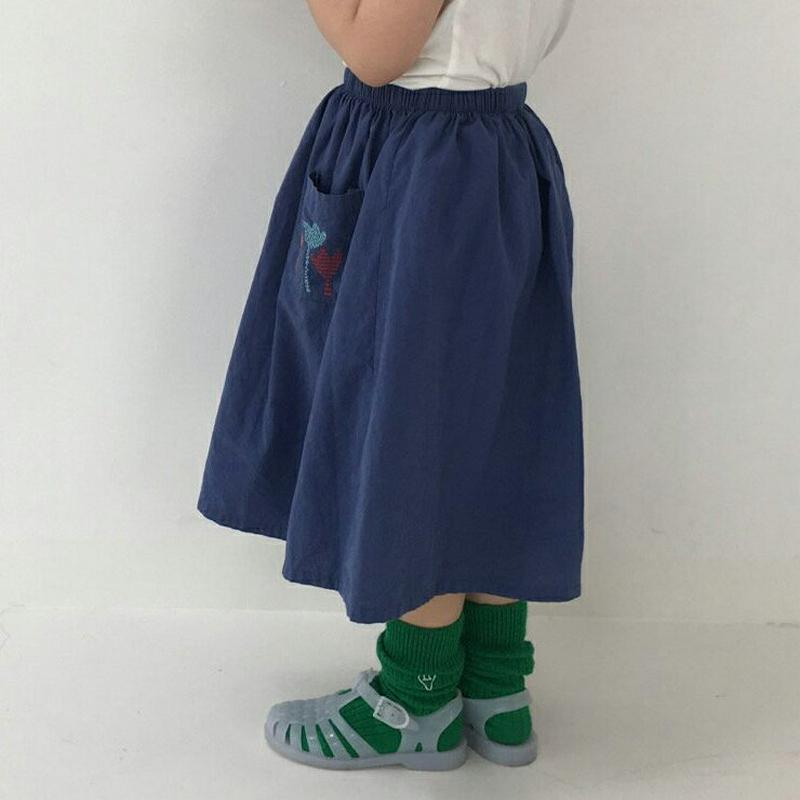 【新作10%OFF】チューリップポケットスカート u03623・キッズ 【3~8才】【sk】【韓国 ファッション ボトムス スカ