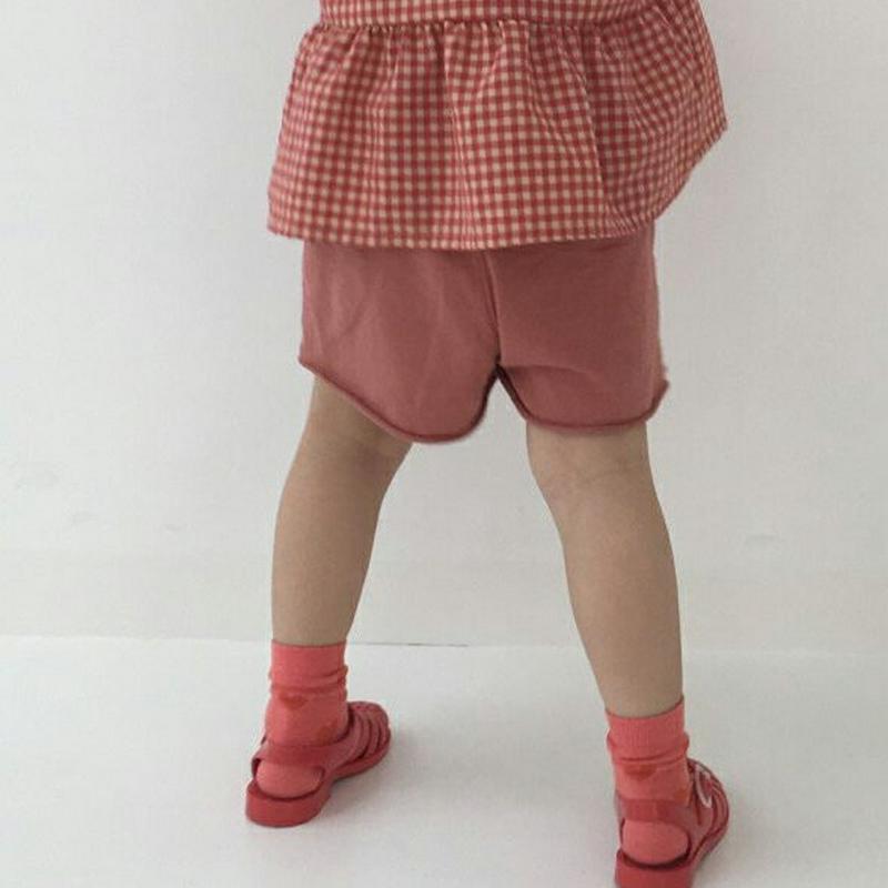 【新作10%OFF】カットヘムストリングパンツ u03642・キッズ 【3~8才】【pt】【韓国 ファッション ボトムス パンツ