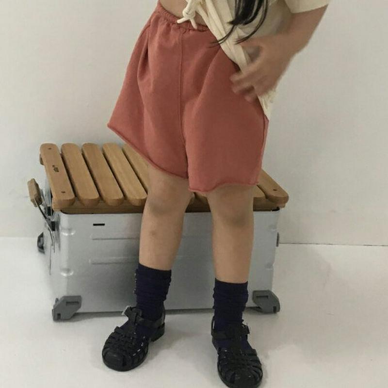 【新作10%OFF】カットヘムストリングパンツ u03642・キッズ 【3~8才】【pt】【韓国 ファッション ボトムス パンツ
