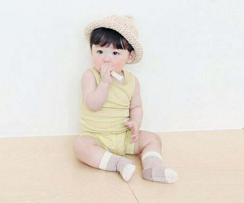 【新作10%OFF】リブタンクトップ3SET p002850 キッズ 【0~2才】【SET】【韓国 ファッション セットアップ 