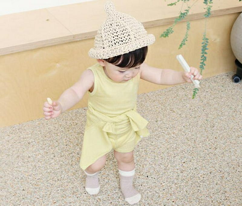 【新作10%OFF】リブタンクトップ3SET p002850 キッズ 【0~2才】【SET】【韓国 ファッション セットアップ 