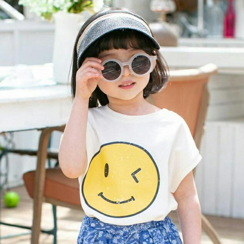 【新作10%OFF】ビッグスマイル半袖Tシャツ u03502・キッズ 【3~8才】【tops】【韓国 ファッション トップス T