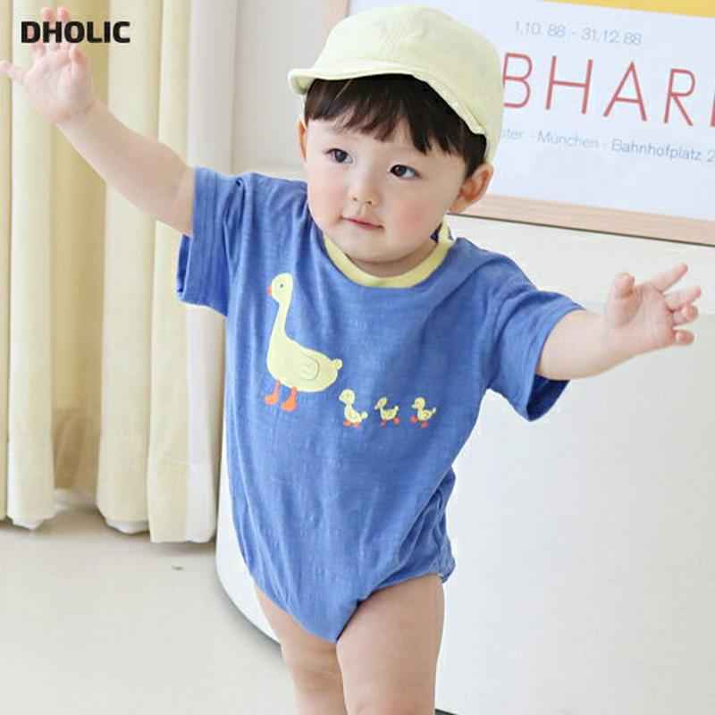 【新作10%OFF】duck半袖ボディスーツ p002848 キッズ 【0~2才】【bc】【韓国 ファッション ボディースーツ 