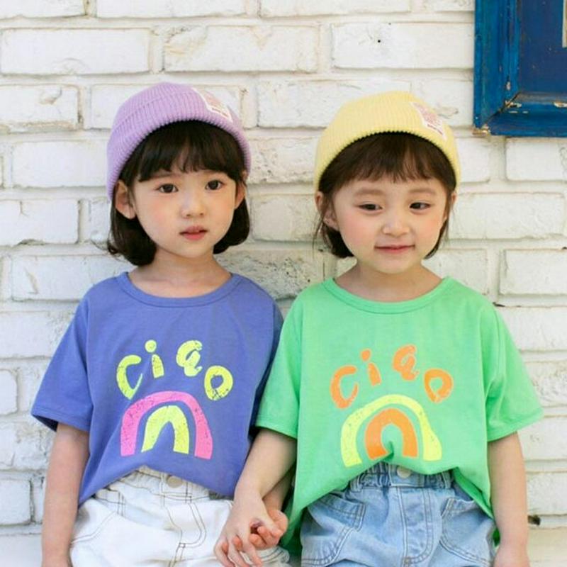 【新作10%OFF】ciao半袖Tシャツ u03511・キッズ 【3~8才】【tops】【韓国 ファッション トップス Tシャツ