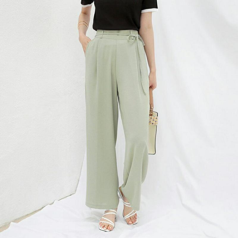 【新作10%OFF】リボンタックワイドパンツ・全5色・t62827 レディース【pt】【韓国 ファッション ワイドパンツ ワイド
