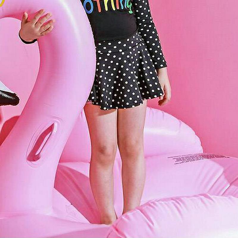 UVカットドットスイムスカートパンツ・p003414 キッズ【3~8才】【bw】【水着 スカートパンツ スイムウェア ビーチウェア スカート ドット 柄 カジュアル UVカット 女の子 夏 韓国 韓国子供服 子供 こども 子供服 こども服】【KIDS】