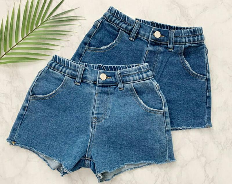【新作10%OFF】カットヘムデニムショートパンツ・p002943 キッズ【3~8才】【pt】【デニム ショートパンツ ショーパ