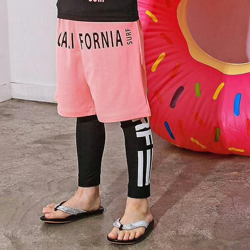 CALIレタリングスイムハーフパンツ・p003411 キッズ【3~8才】【bw】【水着 ビーチウェア スイムウェア ロゴ ハーフパンツ ハーフ カジュアル ラフ 男の子 夏 韓国 韓国子供服 子供 こども 子供服 こども服】【KIDS】
