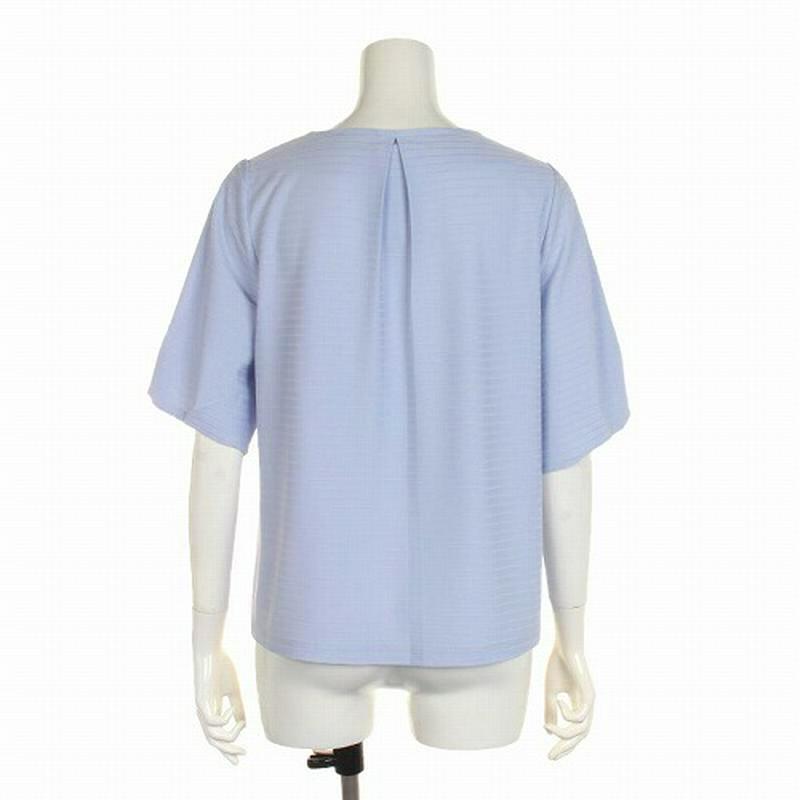 【３０％ＯＦＦ】ワイドテレコボーダーカットソー【ＬＬ～５Ｌ】（フルールバイミントブリーズ/fleur by mint breez