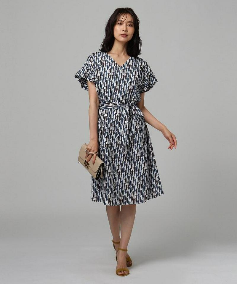 【洗える】Rattiグラフィックプリントワンピース