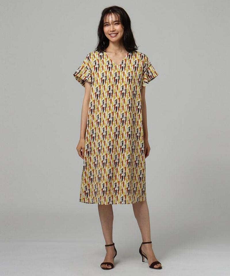 【洗える】Rattiグラフィックプリントワンピース