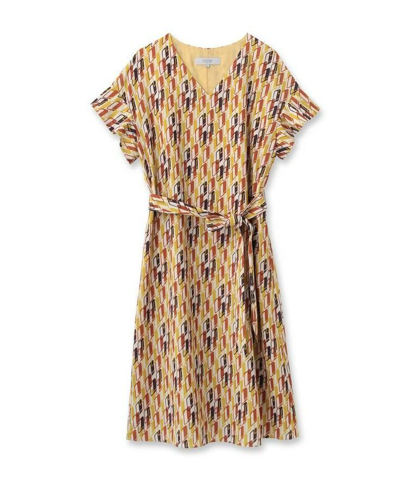 【洗える】Rattiグラフィックプリントワンピース