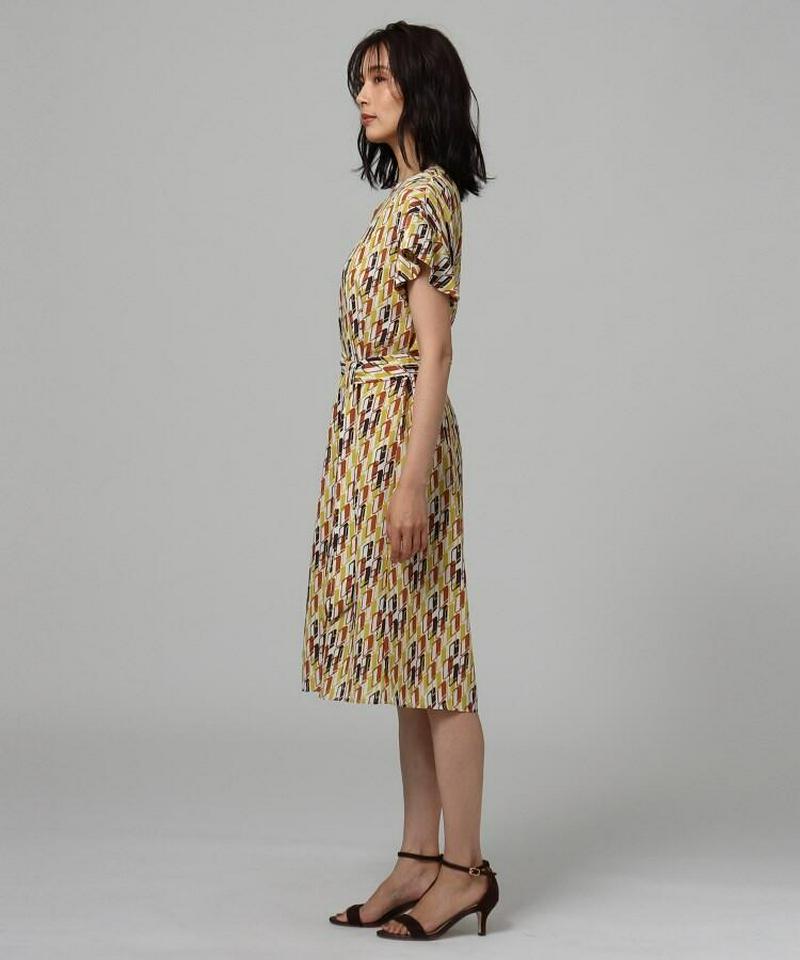 【洗える】Rattiグラフィックプリントワンピース