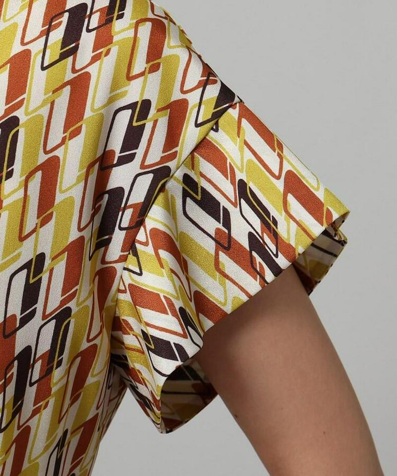 【洗える】Rattiグラフィックプリントワンピース