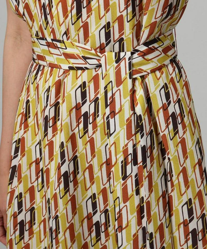 【洗える】Rattiグラフィックプリントワンピース